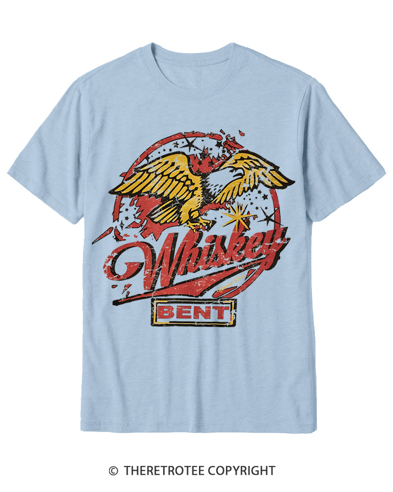 TheRetroTee Whiskey Bent 1970s Cotton T-Shirt