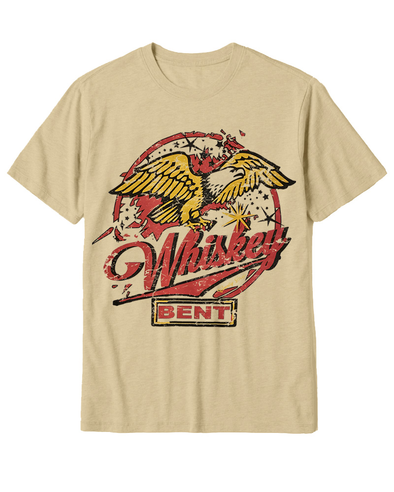 TheRetroTee Whiskey Bent 1970s Cotton T-Shirt