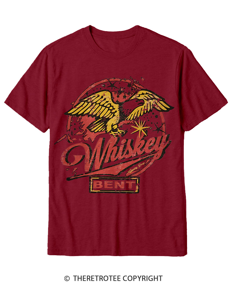 TheRetroTee Whiskey Bent 1970s Cotton T-Shirt