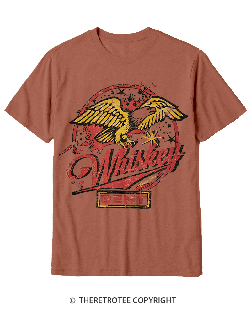 TheRetroTee Whiskey Bent 1970s Cotton T-Shirt