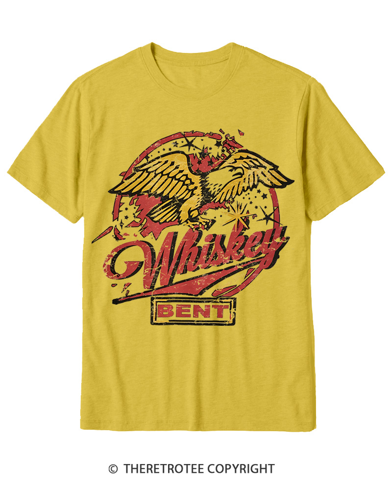 TheRetroTee Whiskey Bent 1970s Cotton T-Shirt