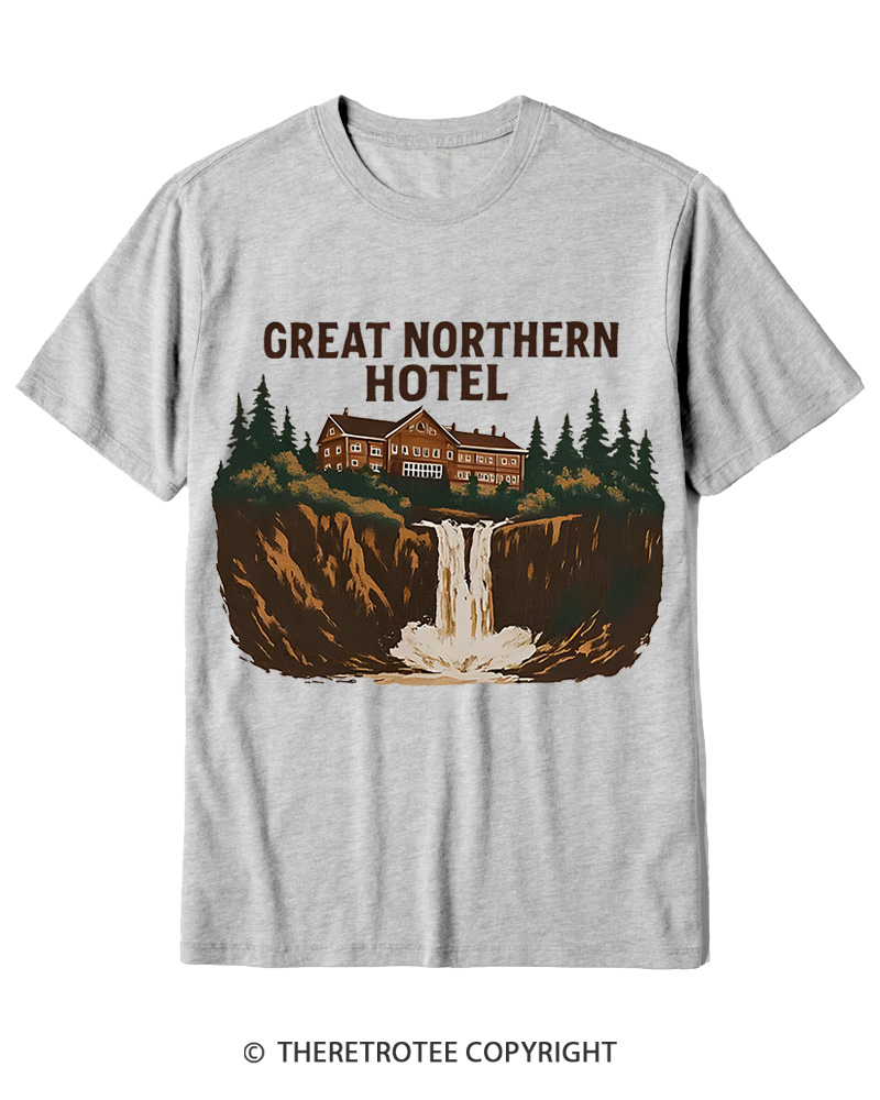 TheRetroTee Great Northern Hotel 1990s Cotton T-Shirt