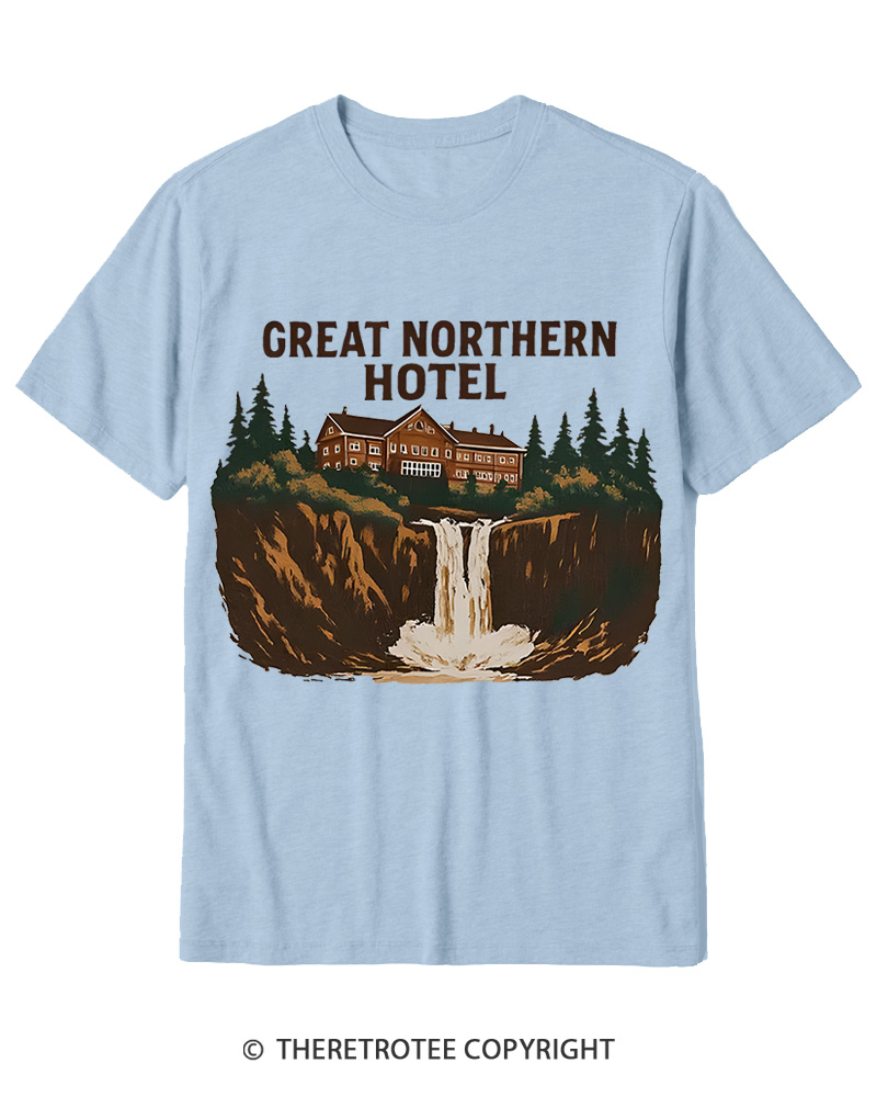 TheRetroTee Great Northern Hotel 1990s Cotton T-Shirt