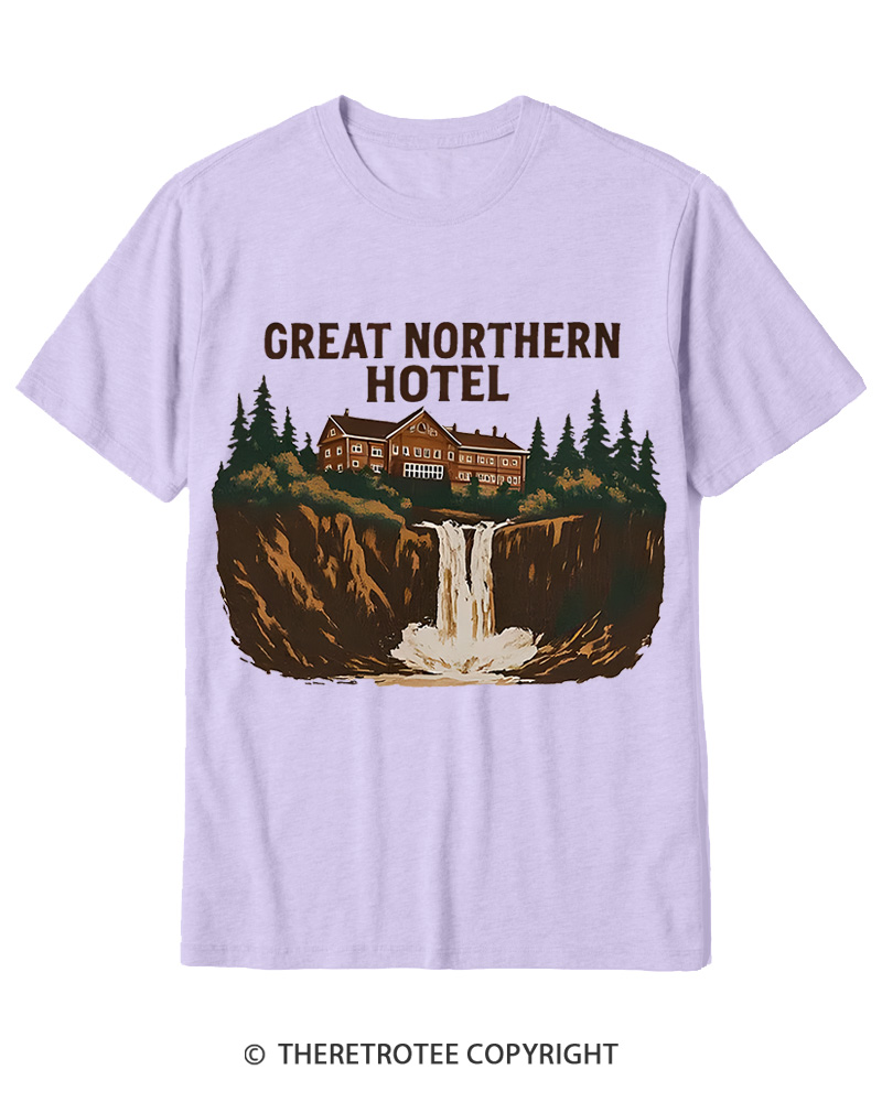 TheRetroTee Great Northern Hotel 1990s Cotton T-Shirt