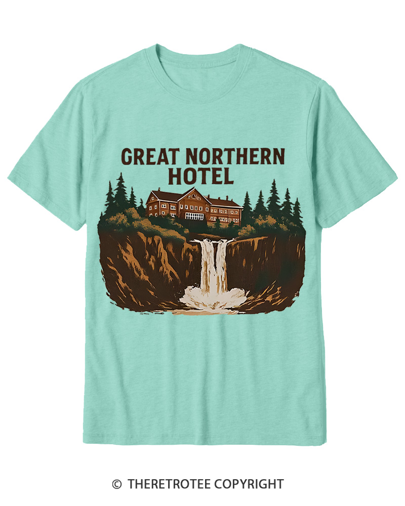 TheRetroTee Great Northern Hotel 1990s Cotton T-Shirt