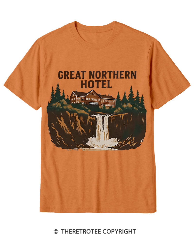 TheRetroTee Great Northern Hotel 1990s Cotton T-Shirt