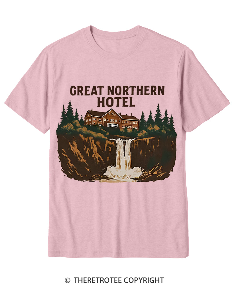 TheRetroTee Great Northern Hotel 1990s Cotton T-Shirt