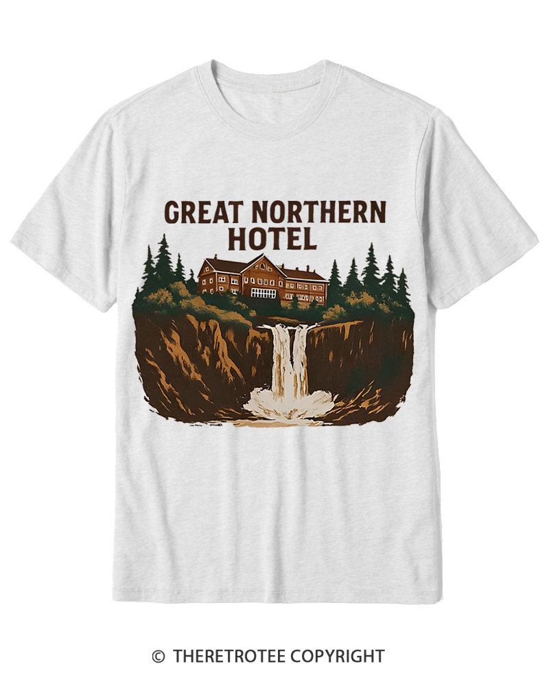 TheRetroTee Great Northern Hotel 1990s Cotton T-Shirt