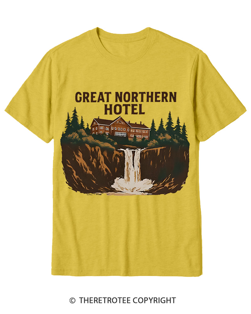 TheRetroTee Great Northern Hotel 1990s Cotton T-Shirt