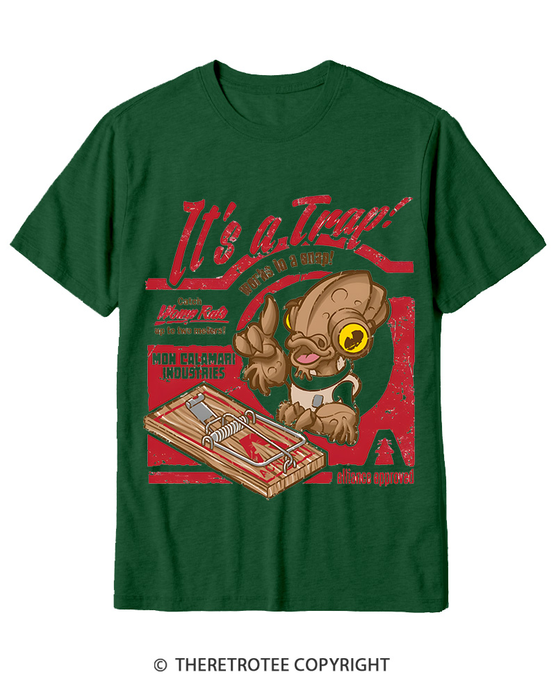 TheRetroTee It's a Trap 1980s Cotton T-Shirt