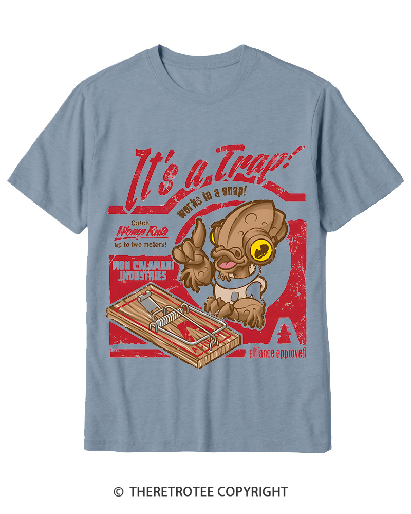 TheRetroTee It's a Trap 1980s Cotton T-Shirt