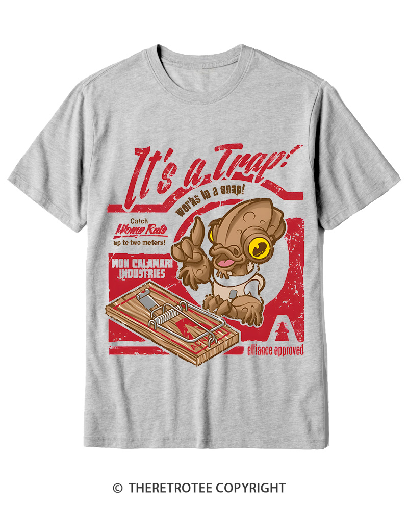 TheRetroTee It's a Trap 1980s Cotton T-Shirt