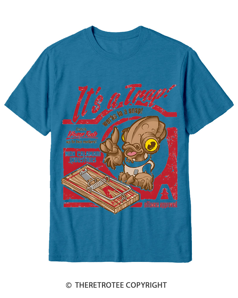 TheRetroTee It's a Trap 1980s Cotton T-Shirt
