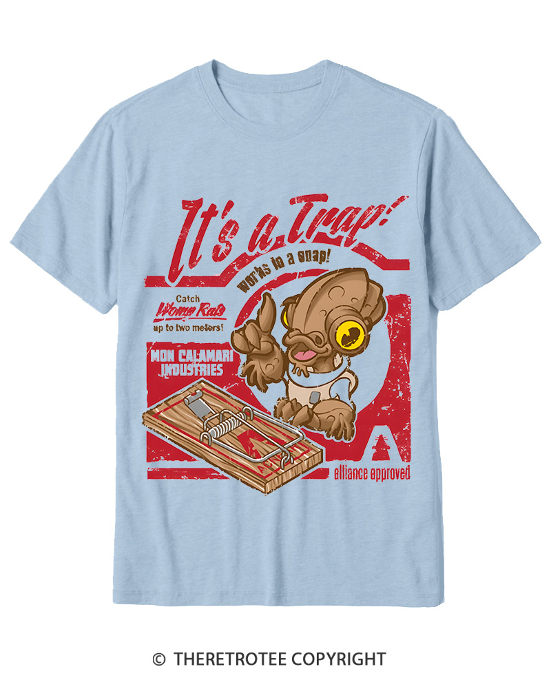 TheRetroTee It's a Trap 1980s Cotton T-Shirt