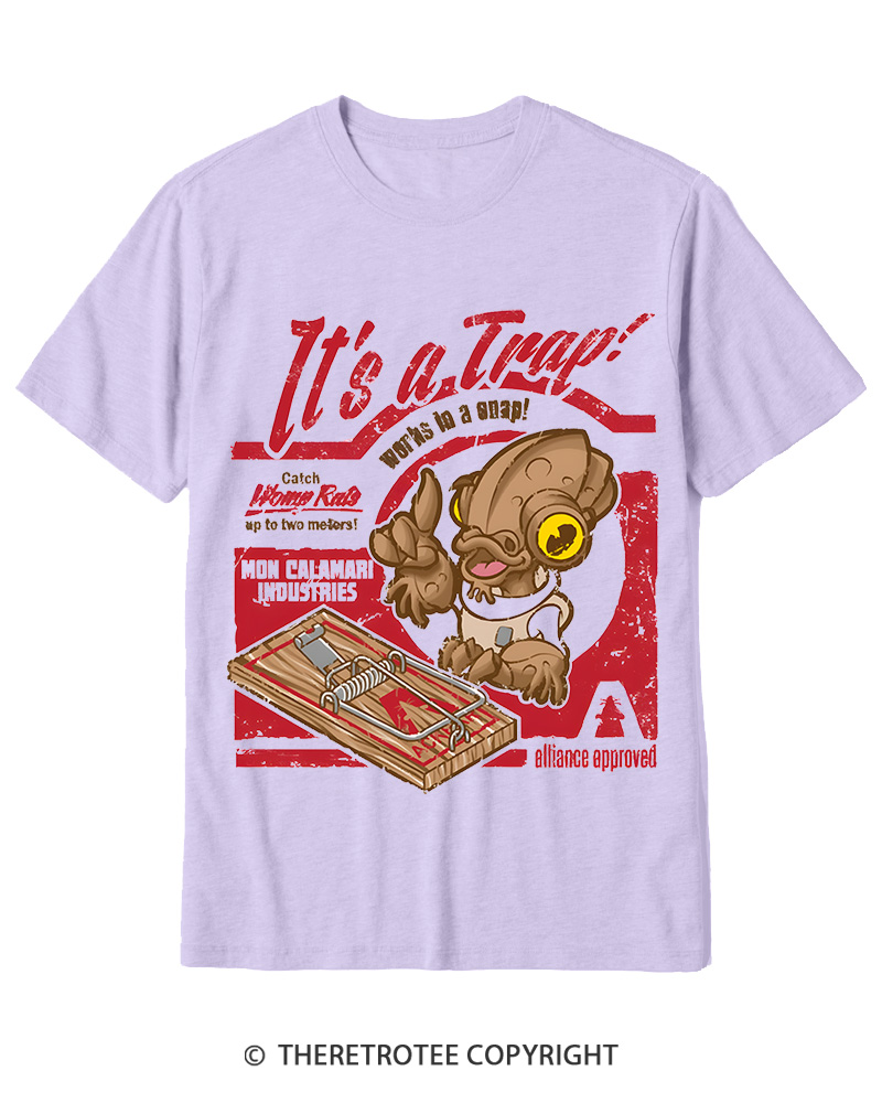 TheRetroTee It's a Trap 1980s Cotton T-Shirt