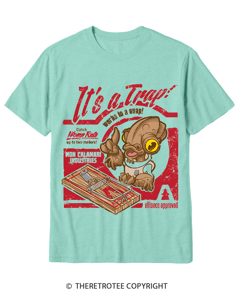 TheRetroTee It's a Trap 1980s Cotton T-Shirt