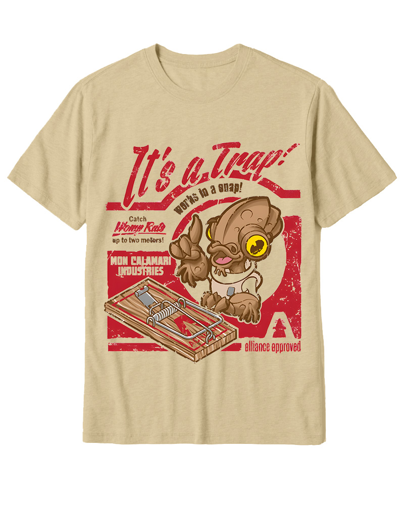TheRetroTee It's a Trap 1980s Cotton T-Shirt