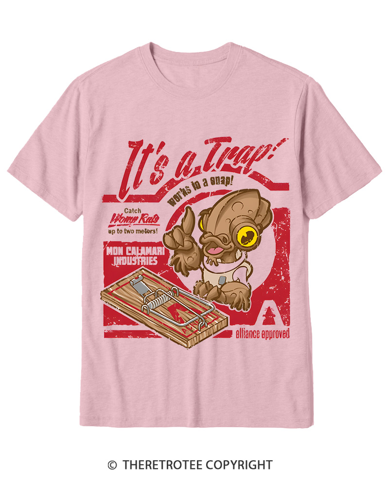 TheRetroTee It's a Trap 1980s Cotton T-Shirt
