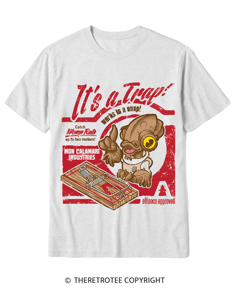 TheRetroTee It's a Trap 1980s Cotton T-Shirt