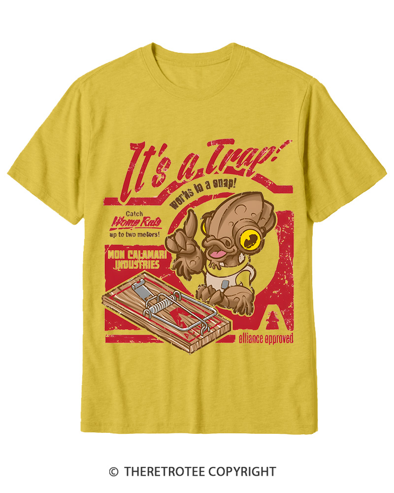 TheRetroTee It's a Trap 1980s Cotton T-Shirt