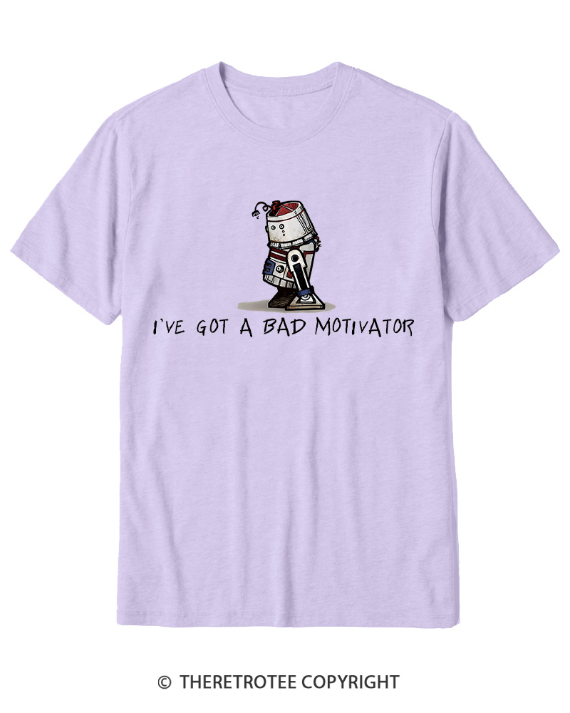 TheRetroTee I've Got a Bad Motivator 1970s Cotton T-Shirt