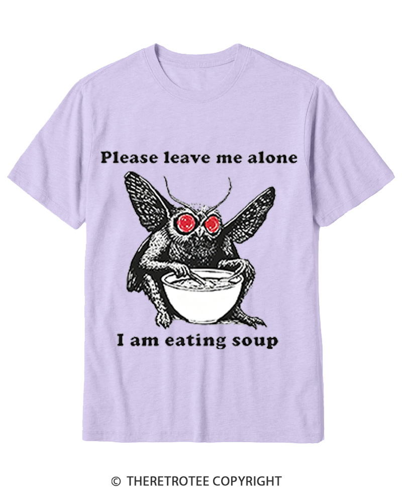 TheRetroTee Mothman Eating Soup 1970s Cotton T-Shirt