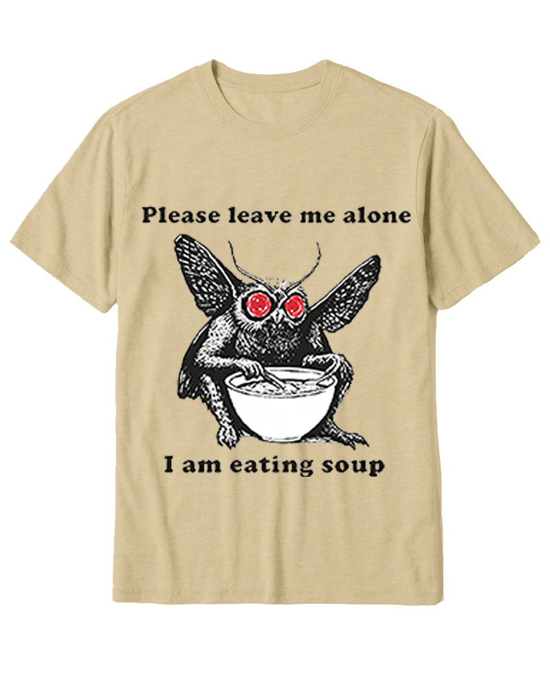TheRetroTee Mothman Eating Soup 1970s Cotton T-Shirt