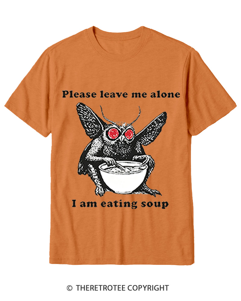TheRetroTee Mothman Eating Soup 1970s Cotton T-Shirt