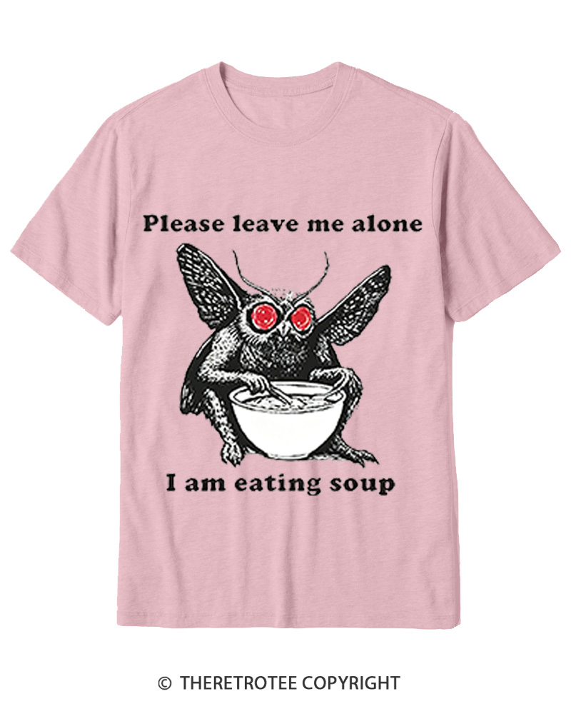 TheRetroTee Mothman Eating Soup 1970s Cotton T-Shirt
