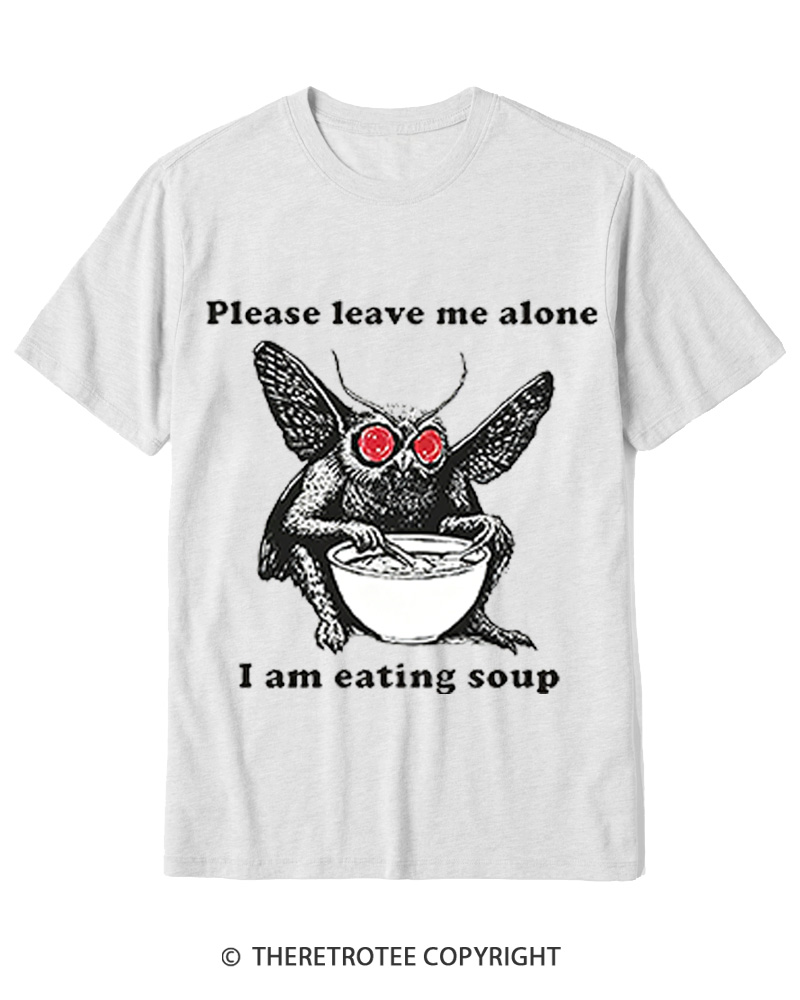 TheRetroTee Mothman Eating Soup 1970s Cotton T-Shirt