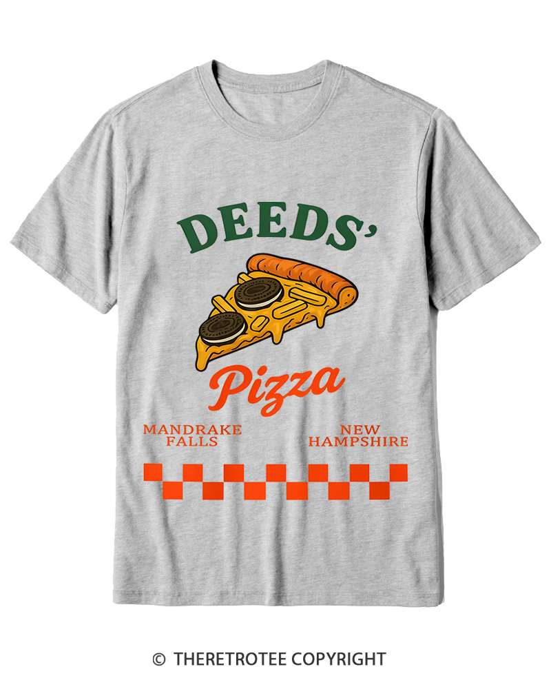 TheRetroTee Mr. Deeds Pizza 1980s Cotton T-Shirt