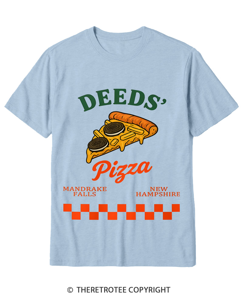 TheRetroTee Mr. Deeds Pizza 1980s Cotton T-Shirt