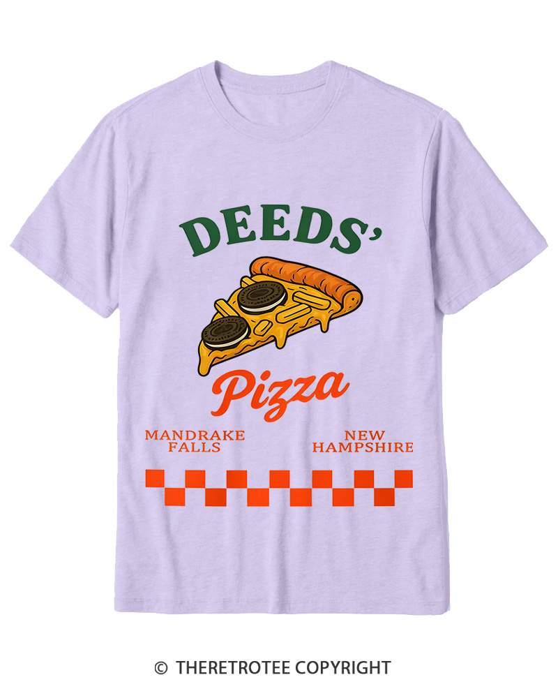 TheRetroTee Mr. Deeds Pizza 1980s Cotton T-Shirt