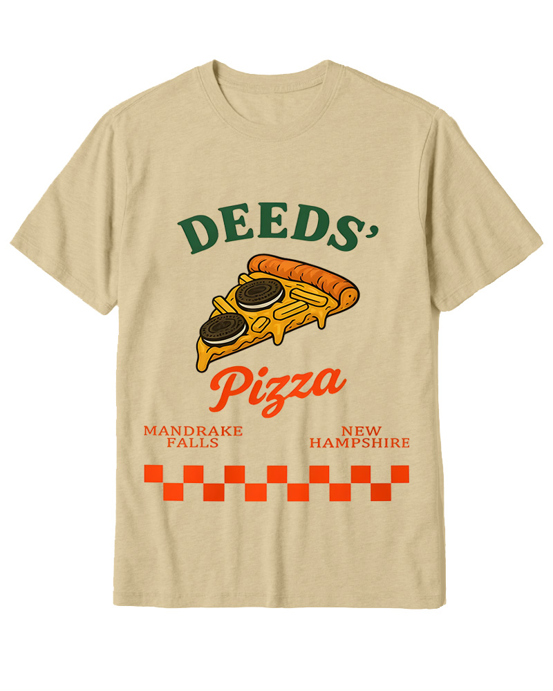 TheRetroTee Mr. Deeds Pizza 1980s Cotton T-Shirt