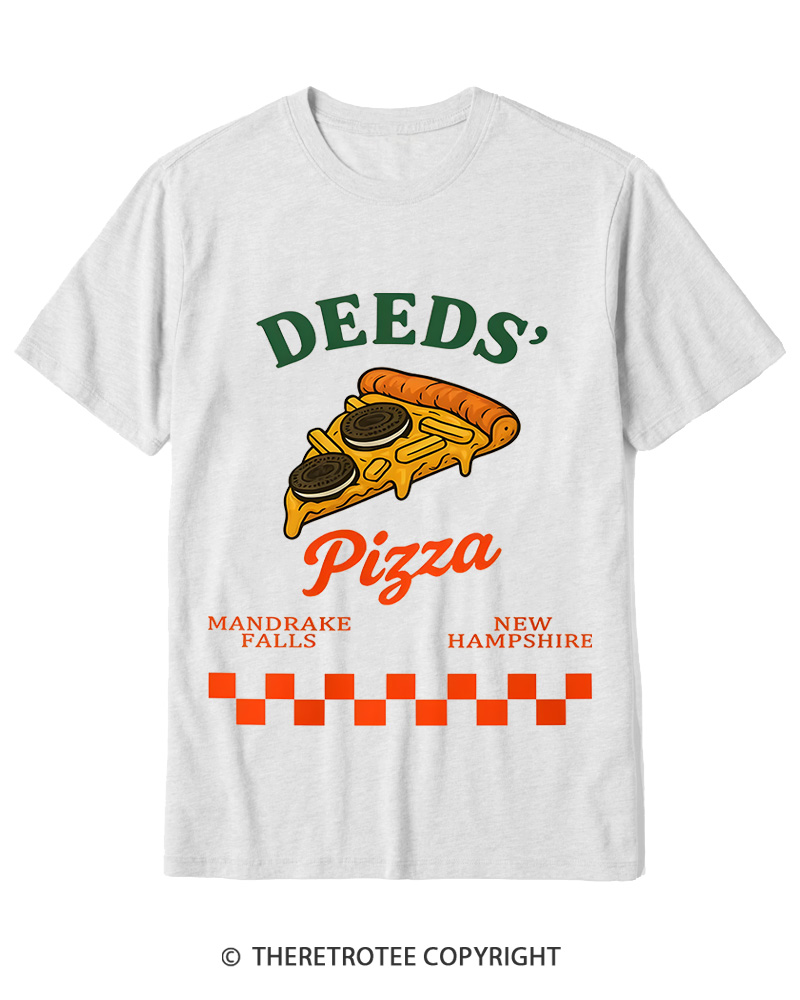 TheRetroTee Mr. Deeds Pizza 1980s Cotton T-Shirt