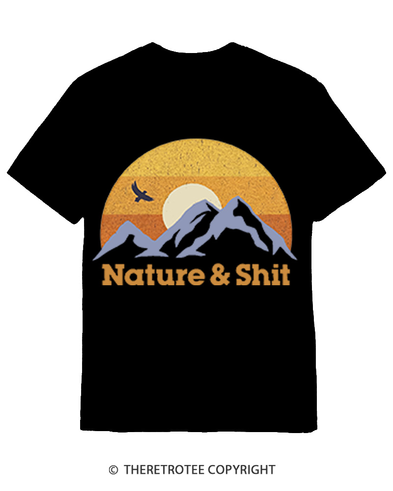 TheRetroTee Nature & Shit 1970s Cotton T-Shirt