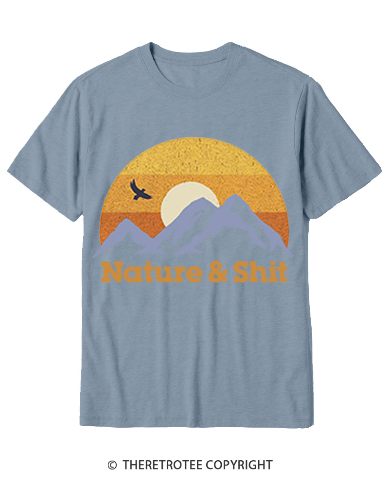 TheRetroTee Nature & Shit 1970s Cotton T-Shirt
