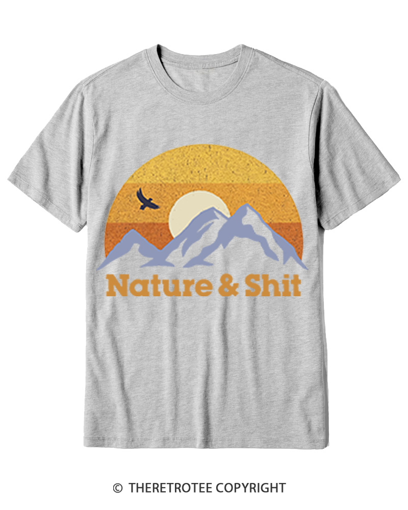 TheRetroTee Nature & Shit 1970s Cotton T-Shirt
