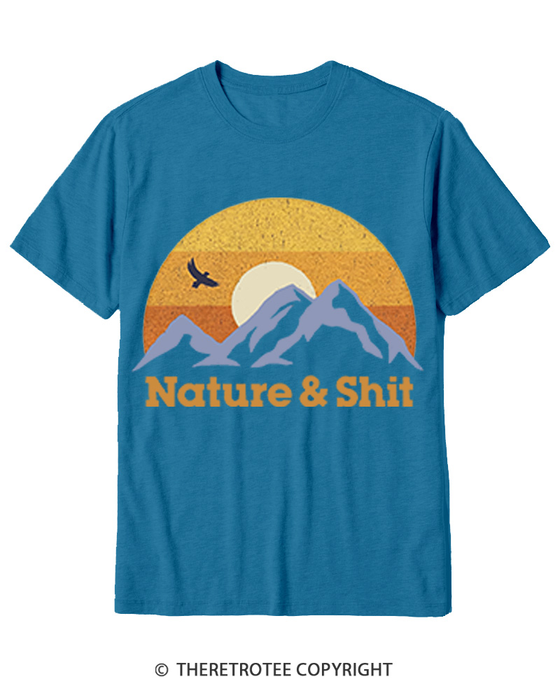 TheRetroTee Nature & Shit 1970s Cotton T-Shirt