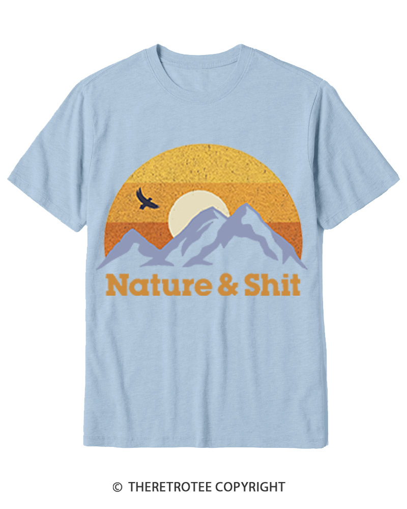 TheRetroTee Nature & Shit 1970s Cotton T-Shirt