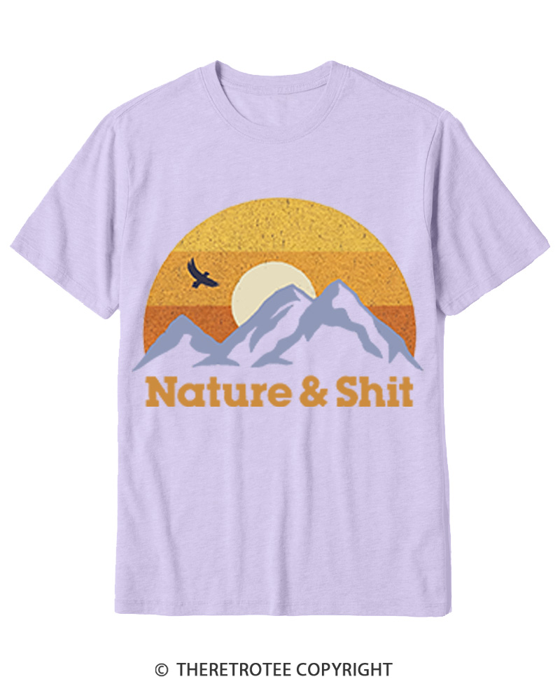 TheRetroTee Nature & Shit 1970s Cotton T-Shirt