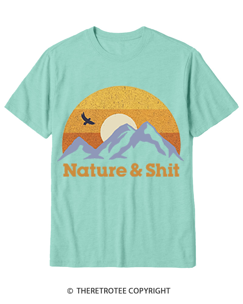 TheRetroTee Nature & Shit 1970s Cotton T-Shirt