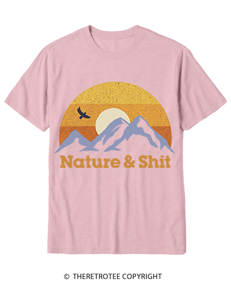 TheRetroTee Nature & Shit 1970s Cotton T-Shirt