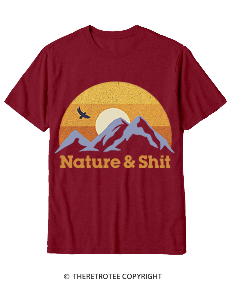 TheRetroTee Nature & Shit 1970s Cotton T-Shirt