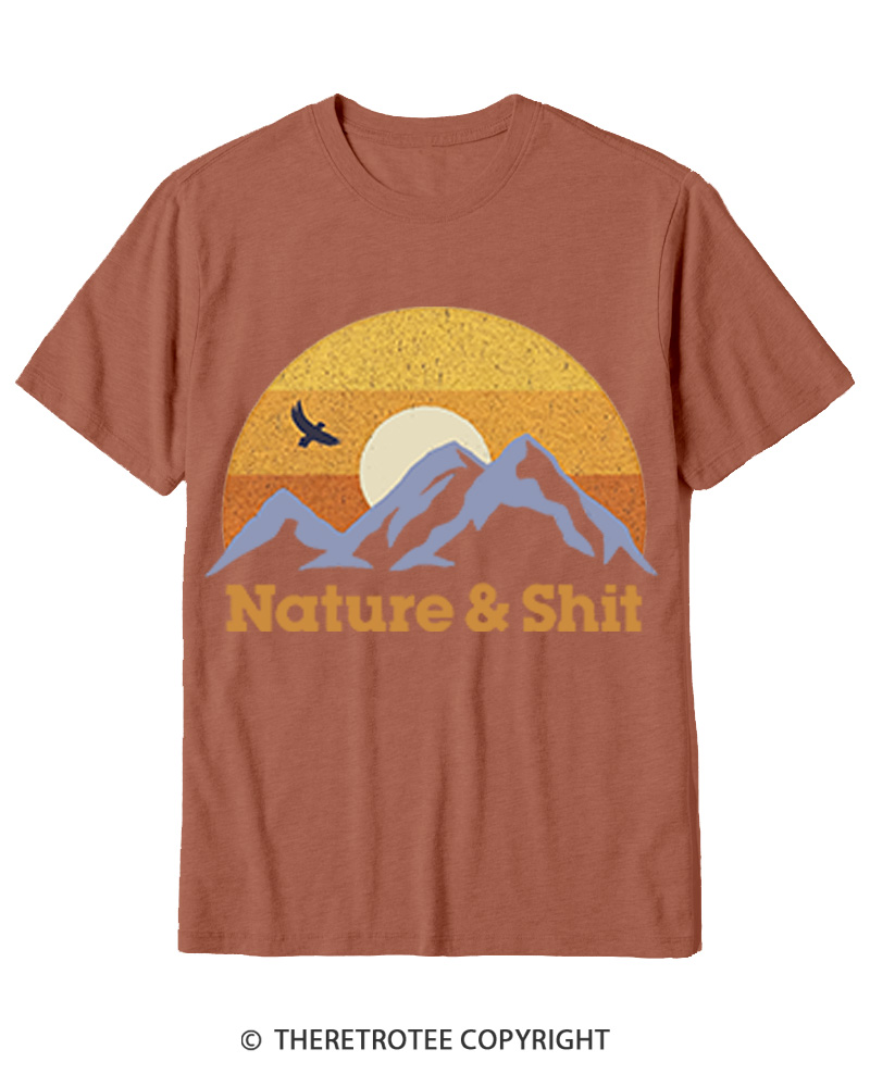 TheRetroTee Nature & Shit 1970s Cotton T-Shirt