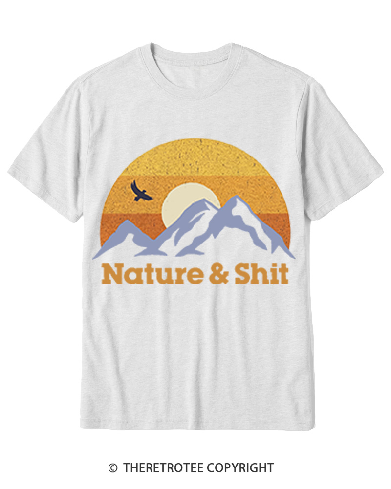TheRetroTee Nature & Shit 1970s Cotton T-Shirt