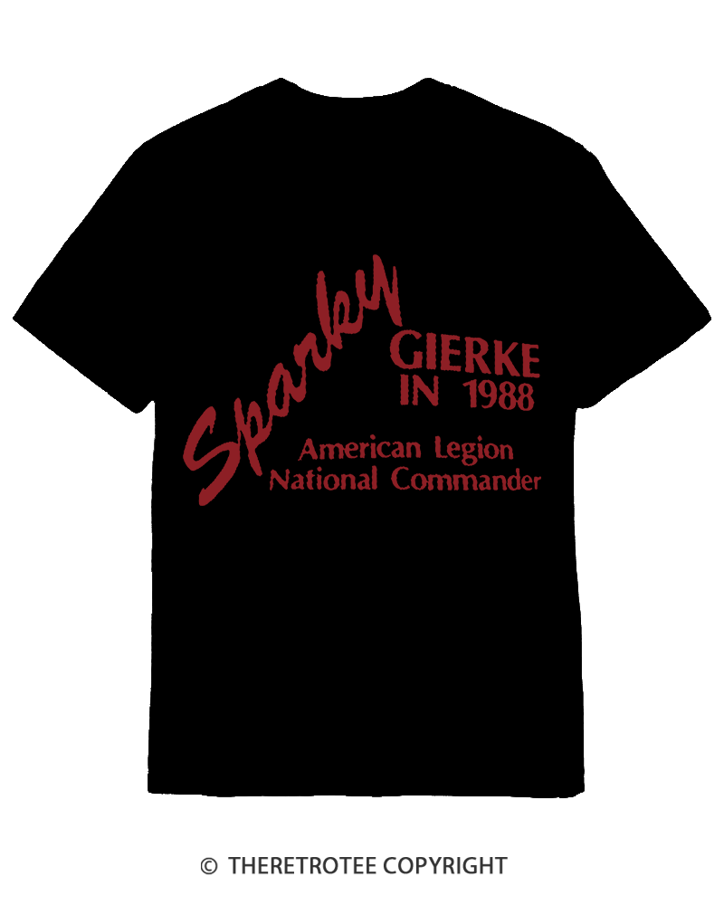 TheRetroTee 80s Sparky Gierke IN 88' Cotton T-Shirt