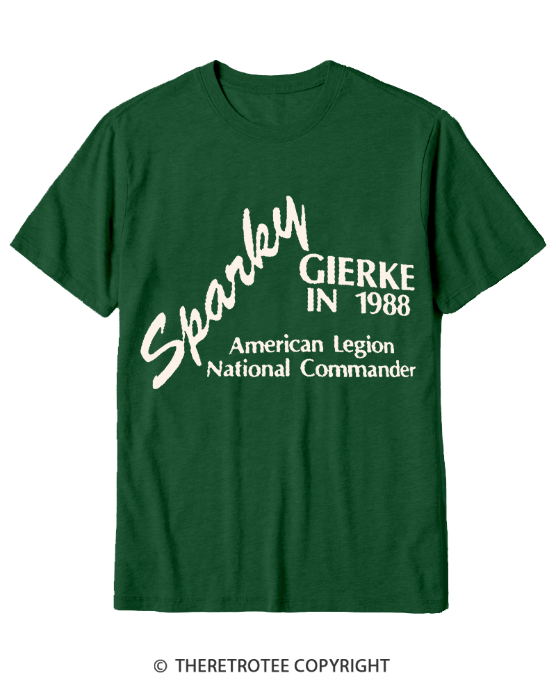 TheRetroTee 80s Sparky Gierke IN 88' Cotton T-Shirt