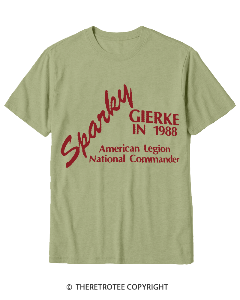TheRetroTee 80s Sparky Gierke IN 88' Cotton T-Shirt