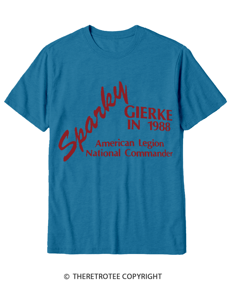TheRetroTee 80s Sparky Gierke IN 88' Cotton T-Shirt